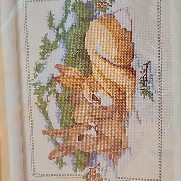 NWT Winter Rabbits crossstitch kit by the Creative Circle - Picture 3 of 8